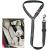 Dog Seat Belt For Cars - Adjustable Dog Car Harness Headrest Dog Car Seat Belt Restraint Leads Elastic Pet Seat Belt with Bungee Buffer Durable Strong Leads Harness for Dogs Cats and Pets