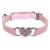 Molain Heart Bling Cat Collar Adjustable Collar with Safety Belt and Bell Rhinestone Collar for Kitten Small Dog Cat (pink)