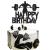 Arthsdite 1Pc Fitness Cake Topper - Gym Themed Weight Lifting Lover's Athlete Body Builder Sport Weightlifting Happy Birthday Party Decoration Fitness Enthusiast - Black Glitter