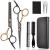 Hairdresser shears haircutting scissors Effilier scissors set fcysy hairdresser scissors professionally hair scissors set scissors hair cutting hairdresser hairstore children dog effilant scissors hairdresser professional gold gold black