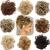 Rich Choices Voluminous hair extension hair tie hair part hairpiece hair seal braid bray hair band hair jewelry coffee brown to bleach blonde