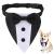 Dog Tuxedo and Bandana Set Wedding Bandana Collar with Bow Tie Adjustable Dog Tuxedo Suit Formal Dog Costumes Pet Party Tux for Small Medium Large Dogs Pets(Small: Neck 12.5 -21 )