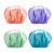 AmazerBath Shower Caps for Women Reusable Waterproof, 4 Pack Women Shower Caps Reusable EVA Hair Cap for Shower Double Protection Layers Elastic, Medium Size Medium Green- Purple- Pinkish-orange- Blue