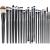 EmaxDesign 20 Pieces Makeup Brush Set Professional Face Eye Shadow Eyeliner Foundation Blush Lip Makeup Brushes Powder Liquid Cream Cosmetics Blending Brush Tool