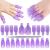 Makartt Gel Nail Polish Remover Clips Kit With Double Ended Metal Cuticle Pusher 20 pcs Plastic Resuable Finger and Toe nail clips for removal Acrylic Nail Art Gel Polish Soak Off Cap Clip