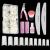 Nail Tips and Glue Venares Fake Nail Tips Oval 500Pcs 10 Size French Tip False Nails with Glue Nails Files Nail Buffer Blocks Nail Brush Nail Clipper Natural Falses Nail Tips and Glue Gel Kit