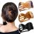 3 PCs hair clips ladies tortoise slipproof hair clips thin elegant hair-accessory hair accessory women girls big hair clip (black/brown/coffee color)