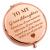 Granddaughter Gifts for Girls Inspirational Compact Mirror Granddaughter Gifts from Grandma Grandpa Compact Makeup Mirror Encouragement Gift for Teenage Kids Best Birthday Graduation Gifts