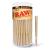RAW Cones Classic Lean Size | 100 Pack | Natural Pre Rolled Rolling Paper with Tips & Packing Tubes Included