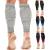 aZengear Calf Compression Sleeves for Men & Women - Shin Splint and Calf Support Brace - Compression Calf Guards - Leg Sleeves for Torn Muscle Cramps (S-M Mixed Grey) S-M Mixed Grey