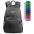 G4Free 20L Lightweight Packable Backpack Travel Hiking Daypack Foldable A-black
