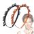 JASSINS 2 Pcs Double Bangs Hairstyle Hairpin Headband  Professional Weave Bangs Clip  Twist Clip Headband with Toothed Headband Braid Tool  Women Girls Fashion Hair Accessories (Black and Brown)