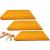 3pk Original German Shammy Towels Super Absorbent Chamois Cloths Large Size 20x27 Inch For Home Kitchen Bathroom Car Pet Stains (Orange)