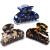 FSMILING Medium Hair Claw Clips For Thick Hair Nonslip Claw Hair Clips For Women Thin Hair Celluloid Tortoise Hair Clip Jaw Claw Clamp Clutcher 3 Color Available (3 Packs) Marble Periwinkle Marble Turquoise Marble black 2