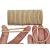 12 PCS Elastic Hair Bands 3mm Elastic Hair Ties Ponytail Holders Bulk Hair Ties No Metal Gentle Elastics for Women Men Girls Kids (Blonde Beige)