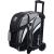 KR Strikeforce Cruiser Double Roller Bowling Bag - With Deluxe 4.5" Smooth Kruze urethane wheels for an ultra smooth quiet ride Stone/White/Black