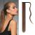 JJstar 70 cm Long Straight Ponytail Hairpiece Synthetic Hair Extension Braid Extension for Women Girls (Brown to Ash Blonde)