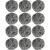12Pcs Scourer Steel Wool Scrubber - Steel Wool for Cleaning Dishes Pans Pots Ovens Grills Stainless Steel Scrubber for Kitchen Sinks Cleaning Steel Wool Pads Metal Scrubber 12 Pack