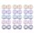 KISEER 15 Pack Clear Cute Contact Lens Case Box Holder Container Storage Kit