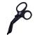Madison Supply Medical Scissors for Nurses EMT & Trauma Shears - 7.5 Premium Quality Stainless Steel Bandage Scissors for Nurses - Nursing Scissors - Fluoride-Coated w/Non-Stick Blades 1pk (Black) Black Handle/Black Coated Blades 1-pack