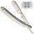 Parker Mens SR1 Stainless Steel Straight Edge Razor With 5 Parker Platinum Blades