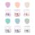 Revel Nail Dip Powder - Pastel Powder Dip Nail Polish Chip Resistant Dip Nail Powder with Vitamin E and Calcium DIY Manicure 6-Pack Coastal Dreams