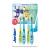 Jordan |Step 3 toothbrush children |Children toothbrush for 6-9 years |Soft bristles double ergonomic handle & bpa-free |Yellow and blue color |Pack 4 units