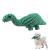 MEKEET Dog Chew Toys Puppy Toys - Dinosaur Dog Toy Natural Cotton Dog Rope Toys Avoiding Puppy Boredom Anxiety Teeth Training Cleaning Toys Interactive Toy for Small Dogs Green-Dinosaur