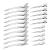 WILNAKWEL 40 Pcs Metal Duck Billed Hair Clips for Styling SectioningSilver Hair Clips for Women Long HairMetal Alligator Curl Clips for Hair RollerSalonBows DIY with Case