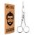 OCBA Beard Scissor Professional Moustache Scissors Ear and Nose Hair Trimming Scissors Stainless Steel Safety Use for Eyebrows