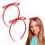 Opopark 2 pieces of red loop hair band vintage frontal ligaments knot hair band hair jewelry for women and girls gift hair accessories for children service cosplay (red)