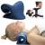 FSA HSA Eligible iBYWM Neck and Shoulder Relaxer with Posture Corrector Back Brace, Neck Stretcher Cervical Traction Device for Spine Alignment, Upper Back Support Adjustable Straightener (Dark Blue)