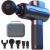 RENPHO Active Massage Gun Deep Tissue Muscle, 2022 Upgrade Powerful Portable Gun Massage Percussion Massager Gun for Athletes, Electric Back Massagers, Handheld Body Massager Gun Fathers Women Gifts A-black