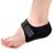 Welnove 2PCS Heel Protectors, Heel Pads, Heel Support for Heel Pain from Plantar Fasciitis - Heel Spur -Tendinitis- Cracked Heels (Women Sizes: 6-14. Men Sizes 7-13-Black)