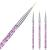 Hanyousheng 3 Pcs Nail Art Brushes Nail Art Brush Pen Miniature Fine Detail Paint Brush Set Nail Art Design Painting Pen Brush for DIY & Professional Use Detailer Brush Dotting Tool purple