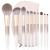 Deluxe Natural Fox Hair Makeup Brush Set by Luxury ENZO KEN Extra Soft Hair Brushes Professional with Case Gold Face Eye Eyeshadow Beauty Brushes Sets- Quality Big Pearls White Facial Contour Bronzer Concealer Blending...