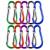 Carabiner hook small carabiner colorful carabiner aluminum snap hook for camping travel hiking backpack belt 10
