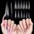 Decinieee Tips for Geln gel XXXL: 504 pieces extra long nail tips - 10 sizes transparent full cover nail tips for nail studios starter DIY 504 nail