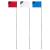 GoSports Golf Flags 3 Pack - Great for Practice and Backyard Family Golf Games Multicolor