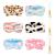 metagio 6 Pack Spa Makeup Headbands Super Absorption Hair Bands Elastic Coral Head Wrap Adjustable Soft Facial Headband with 3PCS Silicone Brushes