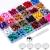 PAXCOO 624Pcs Sealing Wax Beads  Sealing Wax for Wax Seal Stamp  Hexagon Wax Seal Beads with A Wax Spoon and 4Pcs Tea Candles (24 Colors)