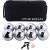 Engelhart -Boules set 8-part-Traditional Garden Games 8 Boules Game classics for the garden boules game: 8 metal 1 wooden ball spacer pocket (boules set)