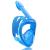 QingSong Kids Snorkel Mask Full Face, Snorkeling Gear with Camera Mount, 180 Degree Panoramic View Snorkeling Set Anti-Fog Anti-Leak 1Blue X-Small