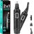 Nasal hair trimmer Nose hair cutter ear hair cutter noses and ear hair trimmers eyebrow-lip hair Painless epilator IPX7 washable facial hair remover for men and women