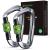 Brotree carabiner with 1200kg of resilience carabiner hook with key riper/screw cap heavy load screw carabiner for hammocks camping hiking fishing etc. Screw gate 2 x gray/green