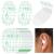 60 Pieces Baby Waterproof Ear Stickers Ear Covers for Swimming Shower Ear Protectors with Ear Plugs for Kids Newborn Disposable Ear Covers for Shower Surfing Snorkeling and Other Water Sports (White)