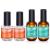 Modelones Gel Nail Polish Nail Dehydrator and Primer, 4Pcs Nail Bond Primer and Nail Prep Dehydrator Set, Acid-Free Nail Supplies for Acrylic Powder Acrylic Nails and Nail Gel 15ml 4Pcs Nail Primer Set