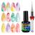 BURANO Nail Blooming Gel   UV LED Clear Blooming Gel Nail Polish for Spreading Effect 15ml 0.5 Floz with Nail Brush (blooming clear)
