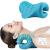 Neck and Shoulder Relaxer,Portable Cervical Traction Device Neck Stretcher,Neck Posture Corrector Chiropractic Pillow for TMJ Pain Relief and Cervical Spine Alignment-Blue