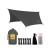 Wise Owl Outfitters Hammock Tarp, Hammock Tent - Rain Tarp for Camping Hammock - Camping Gear Must Haves w/Easy Set Up Including Tent Stakes and Carry Bag Standard (26 oz) Gray